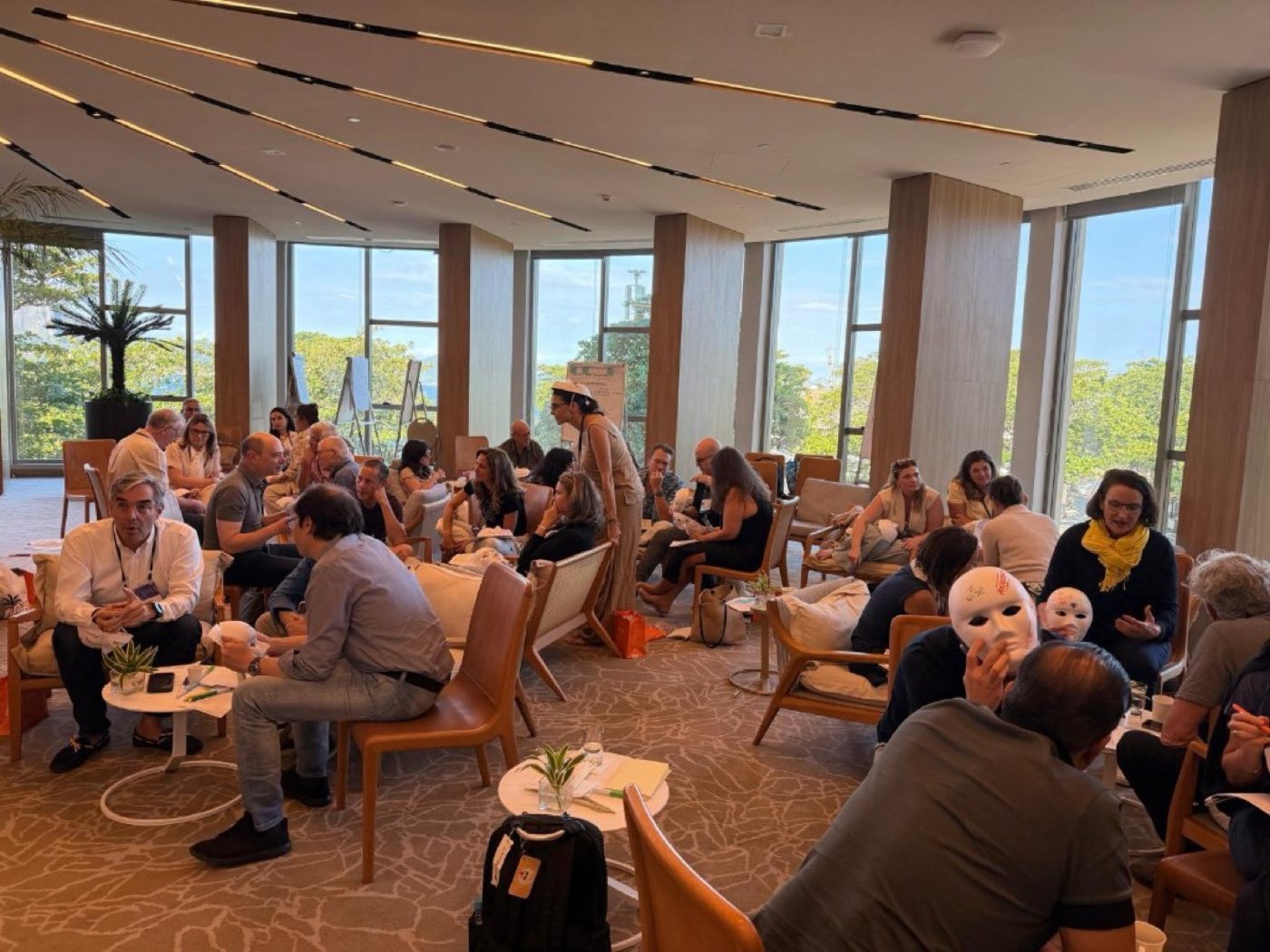 Leaders in conversation during a Multitudes workshop