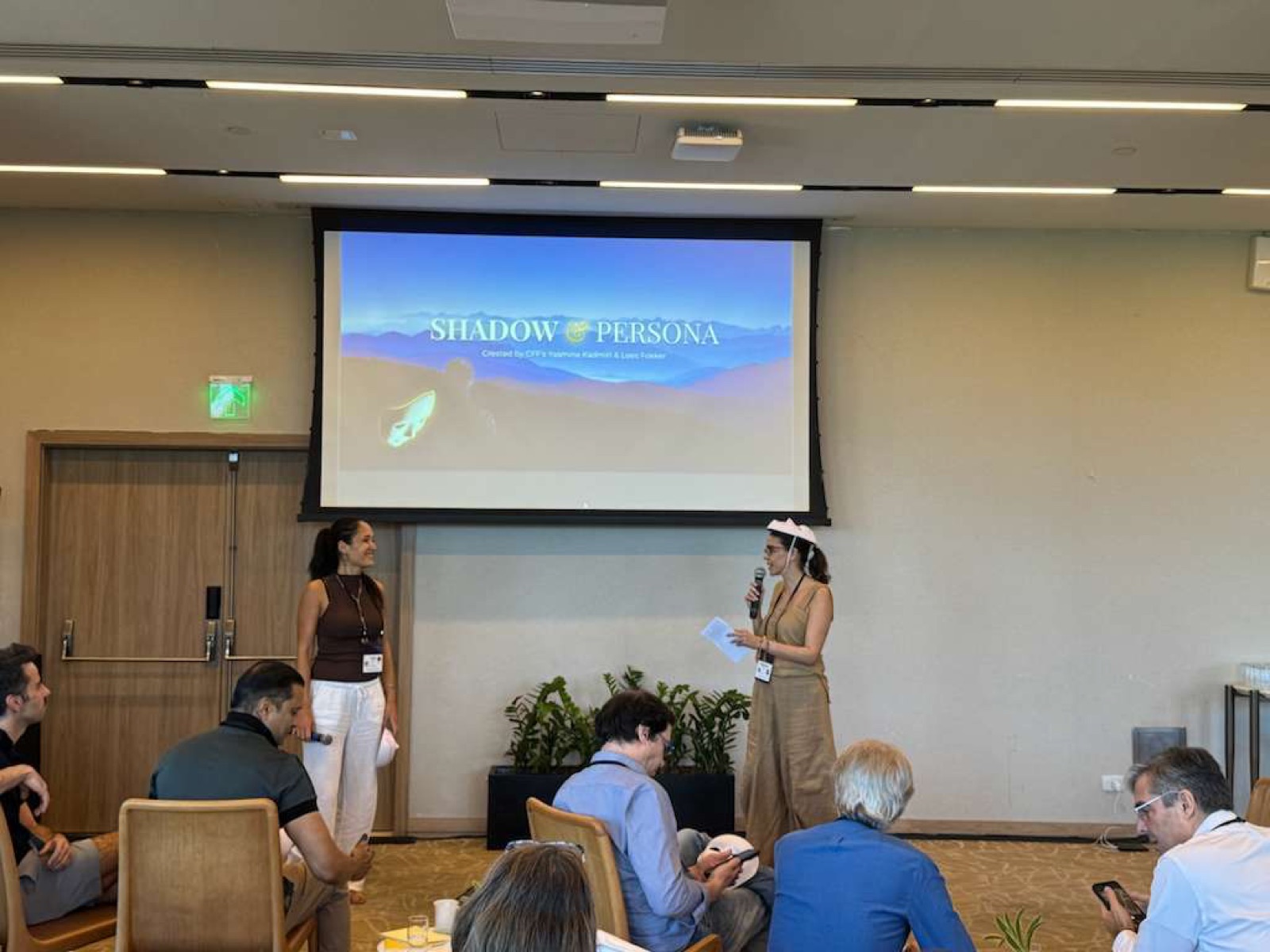 Presenters introducing a Shadow and Persona retreat